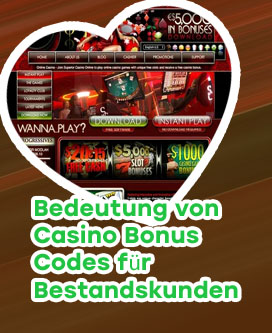 Online casino bonus code bestandskunden